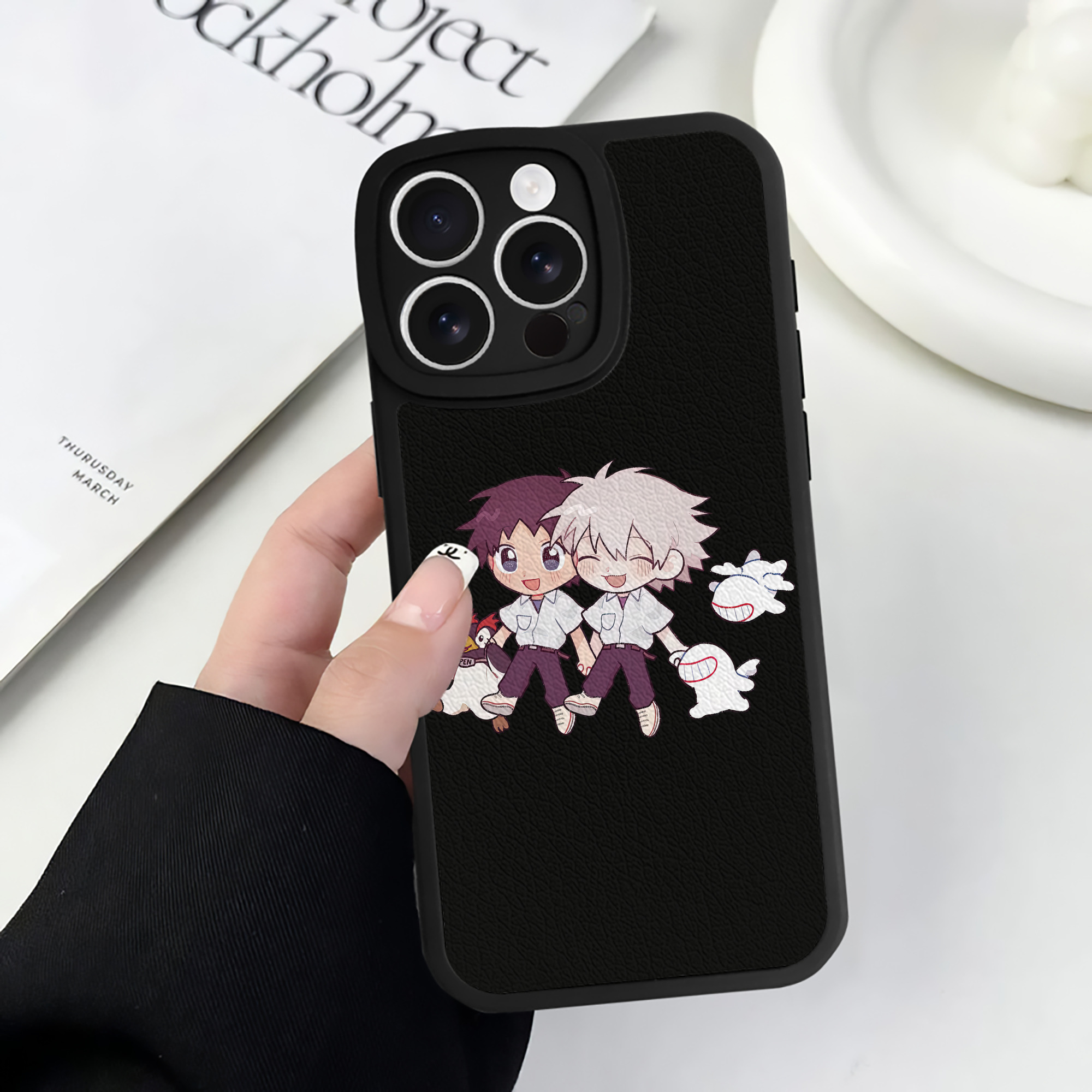 （画像用） EVA 新世紀エヴァンゲリオン 【iPhone 16シリーズ対応】シリコンスマホケース（レザー調） 材質：シリコン